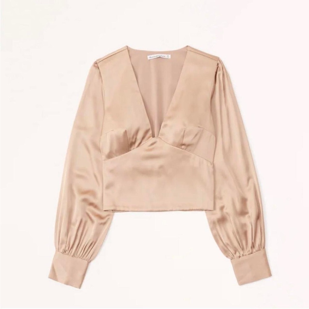 Abercrombie & Fitch Light Tan Blouse